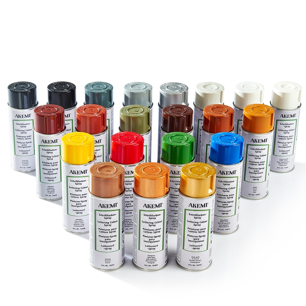 PEINTURE LETTRE AK - NOIR - Spray 400 ml