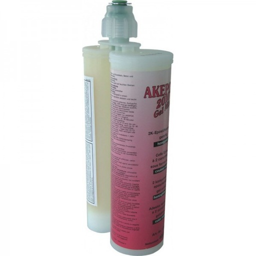 [11010615A] AK AKEPOX 2010 gel mix transparent miel - Cartouche 400 ml