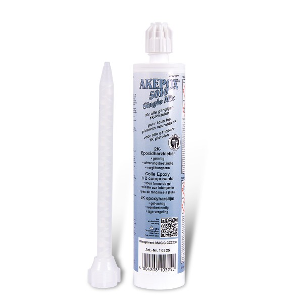 [11010325A] AKEMI - AKEPOX 5010 Gel - CC2200 Transparent Magic- Cartouche 265 ml SINGLE MIX