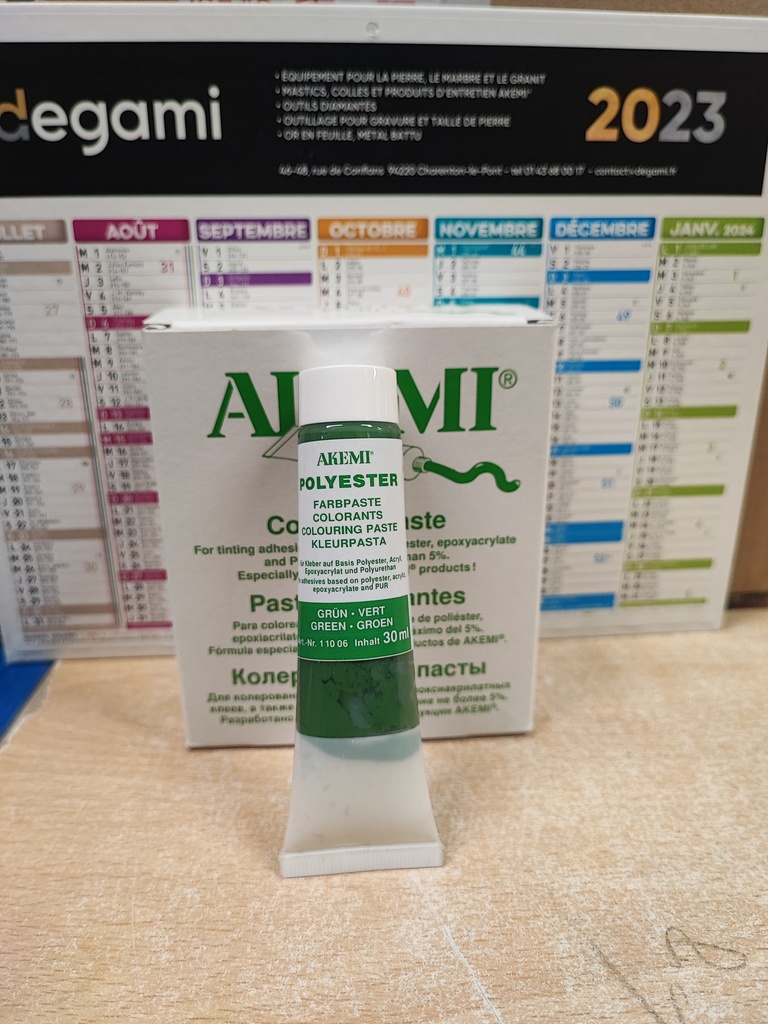 AK COLORANT PATE POUR MARMORKITT - VERT - TUBE 30 ML