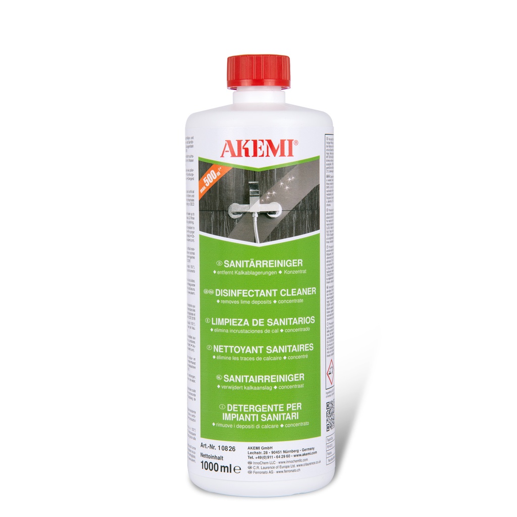 AKEMI - NETTOYANT SANITAIRE - Bidon 1000 ml