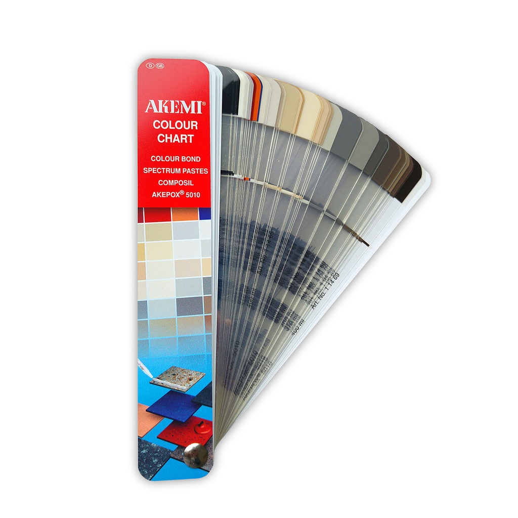 [11110070A] AKEMI - NUANCIER COLOUR CHART (Colour Bond, Spectrum, Akepox 5010, Everclear 300)