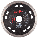 DISQUE 125 PLAT AL22,2mm Ep 1.1 mm fritté - KGS RED K840 - Céramique-Composite