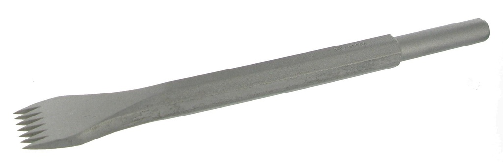 [42000171A] GRADINE ACIER PNEUMATIQUE 12.7X55 - 7 DENTS POINTUES - L.29 R8786
