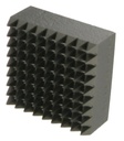 PLAQUETTE BOUCHARDE ACIER - 100 DENTS CARRE 40x40 - R2117