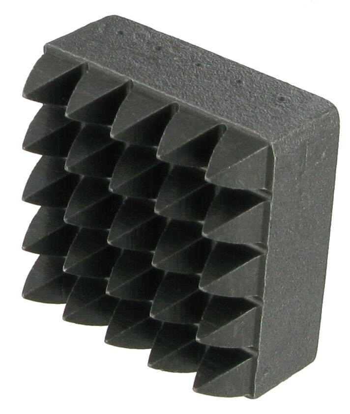 [42000522A] PLAQUETTE BOUCHARDE ACIER - 25 DENTS CARRE 40x40 - R1357