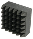 PLAQUETTE BOUCHARDE ACIER - 36 DENTS CARRE 40x40 - R1437