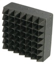 PLAQUETTE BOUCHARDE ACIER - 49 DENTS CARRE 40x40 - R2787
