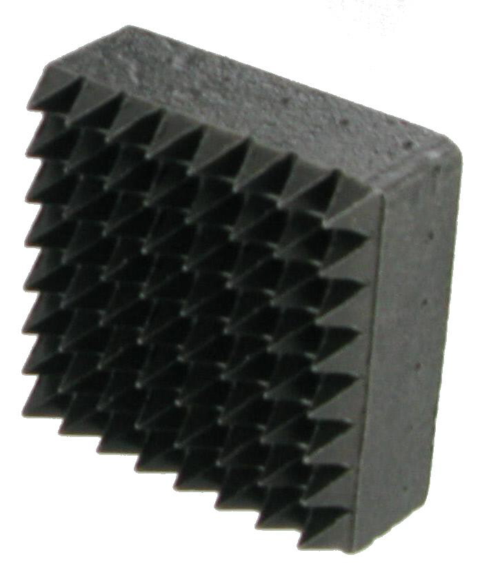 [42000856A] PLAQUETTE BOUCHARDE ACIER - 64 DENTS CARRE 40x40 - R5202