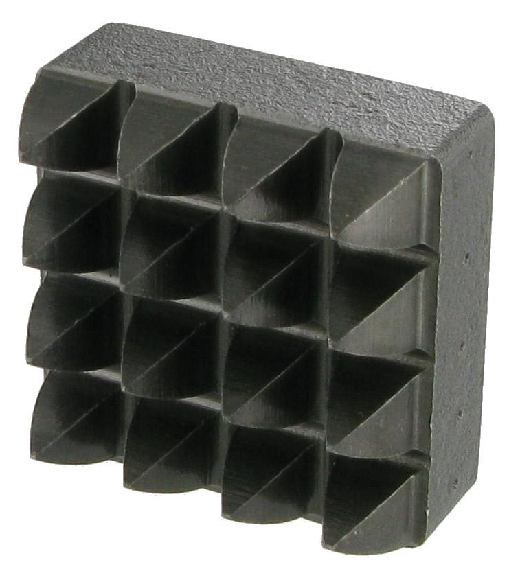 [42000857A] PLAQUETTE BOUCHARDE ACIER - 16 DENTS CARRE 45x45 - R6917
