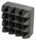 PLAQUETTE BOUCHARDE ACIER - 16 DENTS CARRE 45x45 - R6917