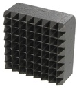 PLAQUETTE BOUCHARDE ACIER - 64 DENTS CARRE 45x45 - R4023