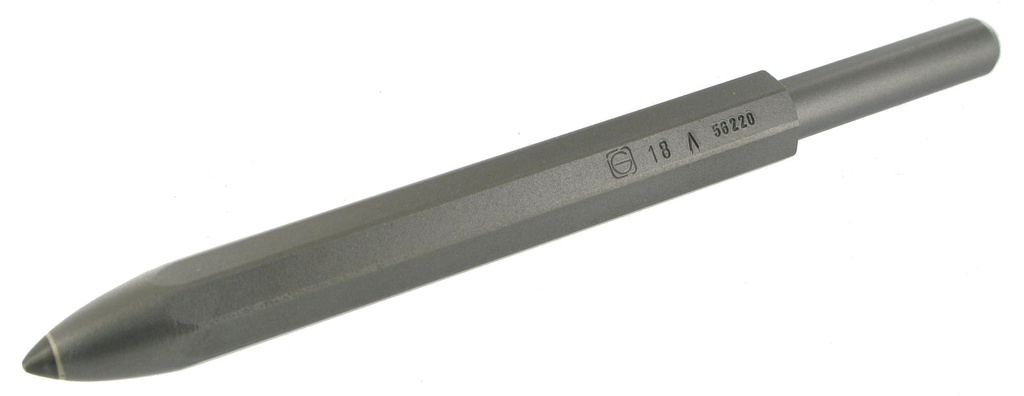 [42000487A] POINCON CARBURE PNEUMATIQUE 12.7X55 POINTU - L.18x210 R6339