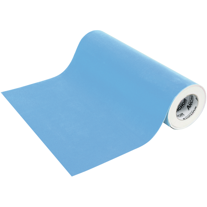 [22111835A] PAPIER SABLAGE CAOUTCHOUC  BLEU 225 635x9.10m