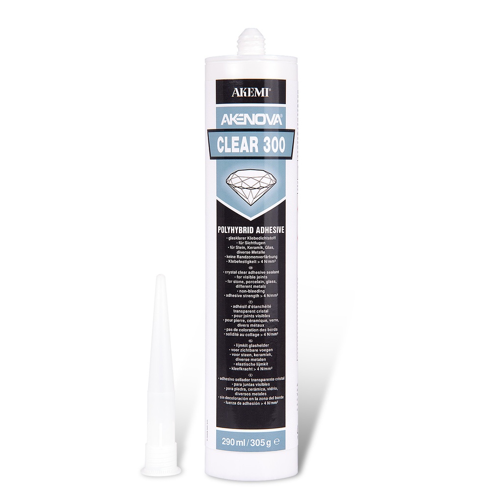 [X00000842] AKEMI - AKENOVA CLEAR 300 - CC2200 - TRANSPARENT CRISTAL - 290 ML - R10328