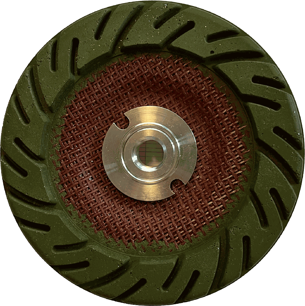 [X00001261] MEULE RESINE Diamantée 125 mm à défibrer Support Fibre M14 - Gr 50