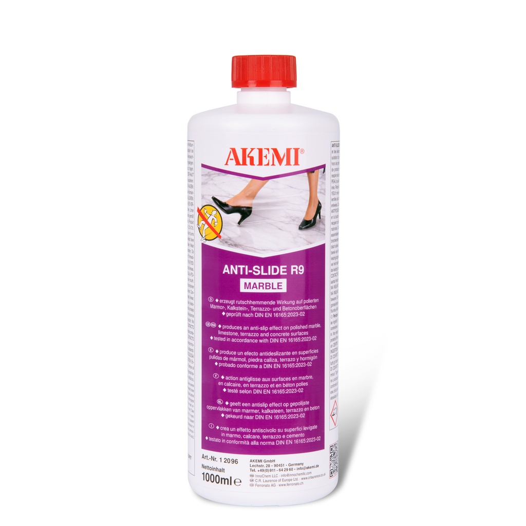 [X00001501] AKEMI - ANTI-GLISSE R9 - Marbre - Flacon 1000 ml - R12096